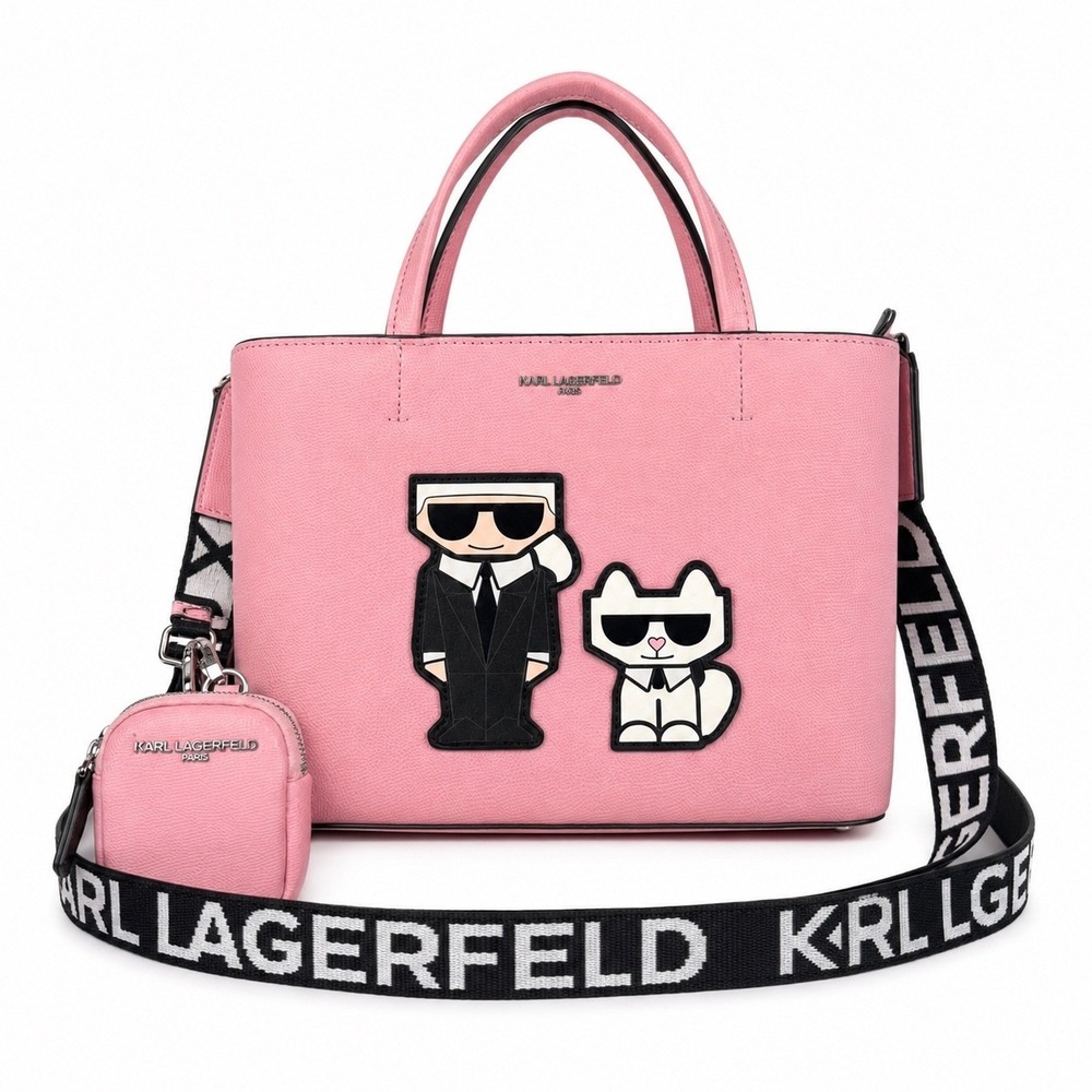 Karl Lagerfeld Paris Maybelle Pink Crossbody Bag Karl Choupette LH5AX9BM